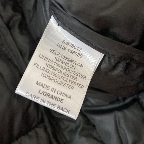 Love Tree Ultralight Packable Puffer Jacket, black - Picture 7 of 8